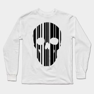 Barcode Skull Long Sleeve T-Shirt